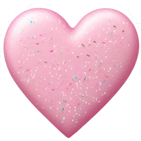 light pink heart with sprinkle emoji