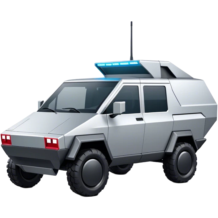 Tesla Cybertruck - Tesla (Model Year: 2022) (Iconic colour: Silver) emoji