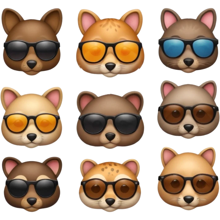 a sunglasses animals emoji