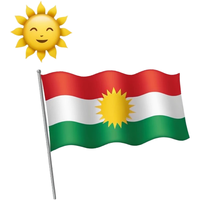 Kurdistan fleg emoji
