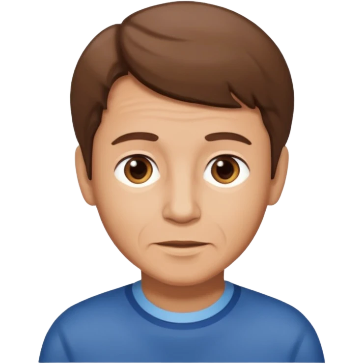 boy hair brown 70 yeear old emoji