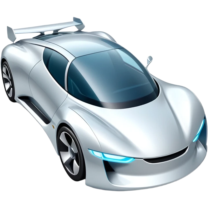 futuristic high tech car with sleek design emoji