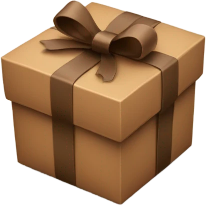 brown gift emoji