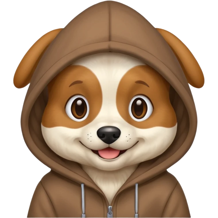dog wearing a hoodie  emoji