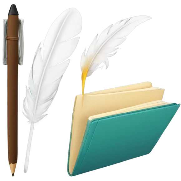 Libreta y pluma aesthetics  emoji