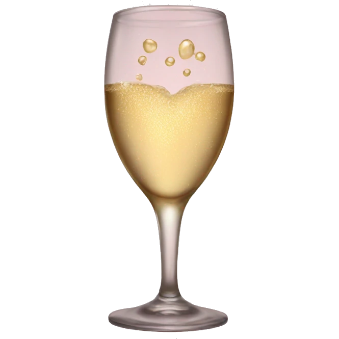 Champagne heart emoji