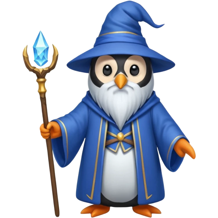 Penguin Wizard emoji
