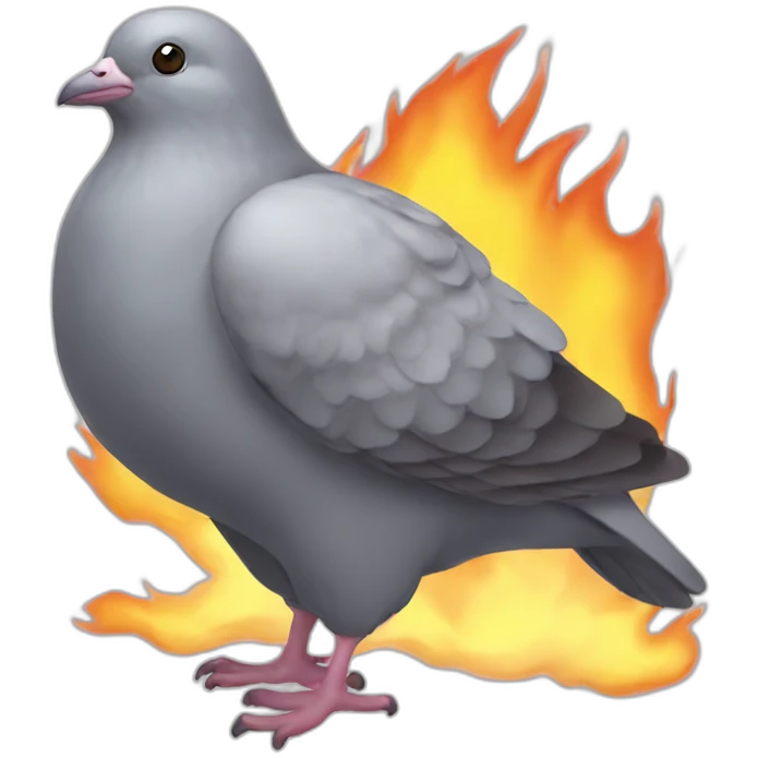 pidgeon fire emoji