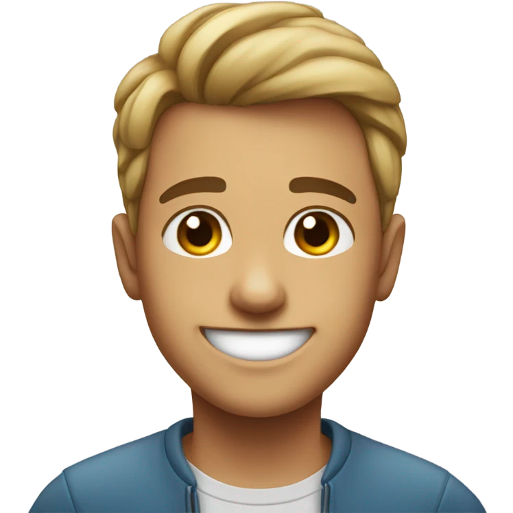 boys smiling at viewer emoji