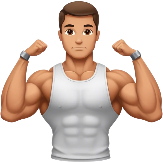 bodybuilder forearm exercise emoji