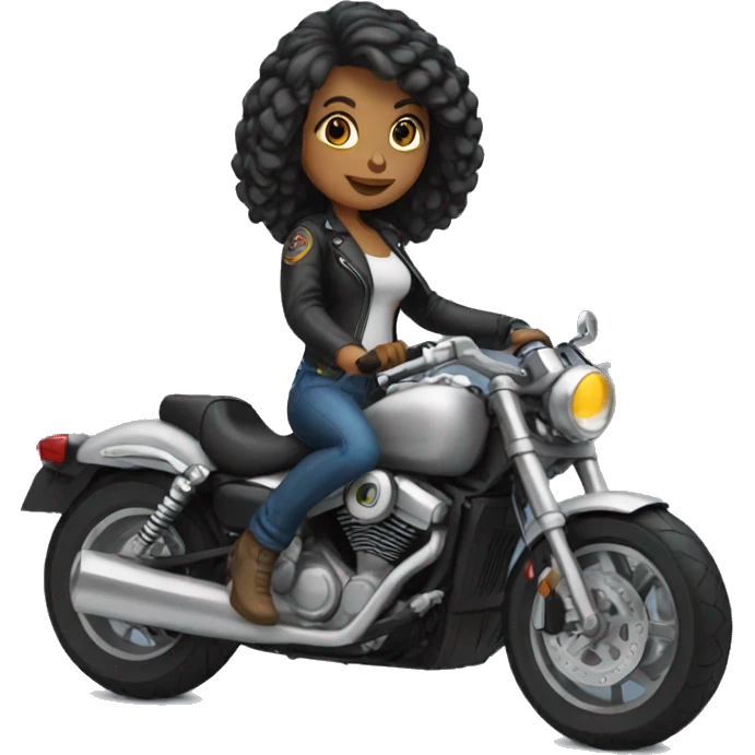 Biker girl emoji