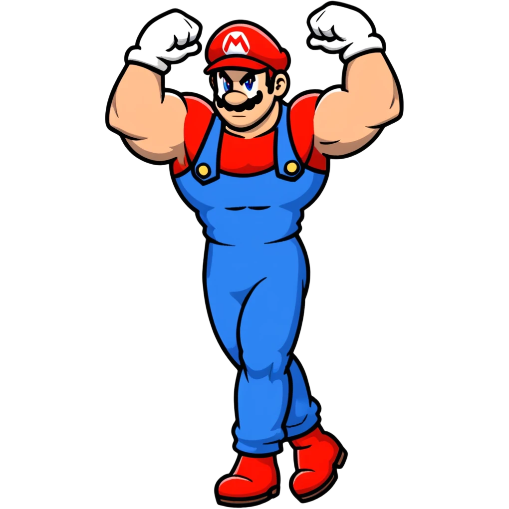 Mario but he’s jacked emoji