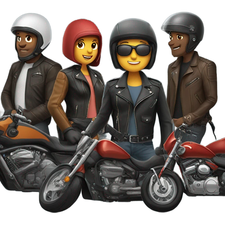 Bikers  emoji