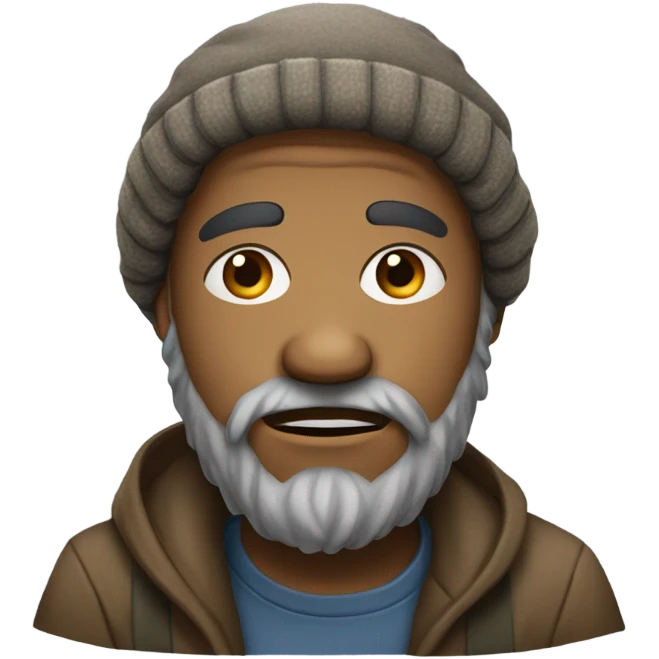 homeless guy emoji emoji