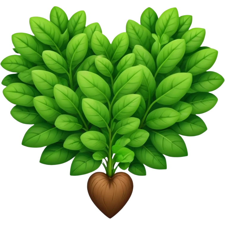 a heart plant emoji
