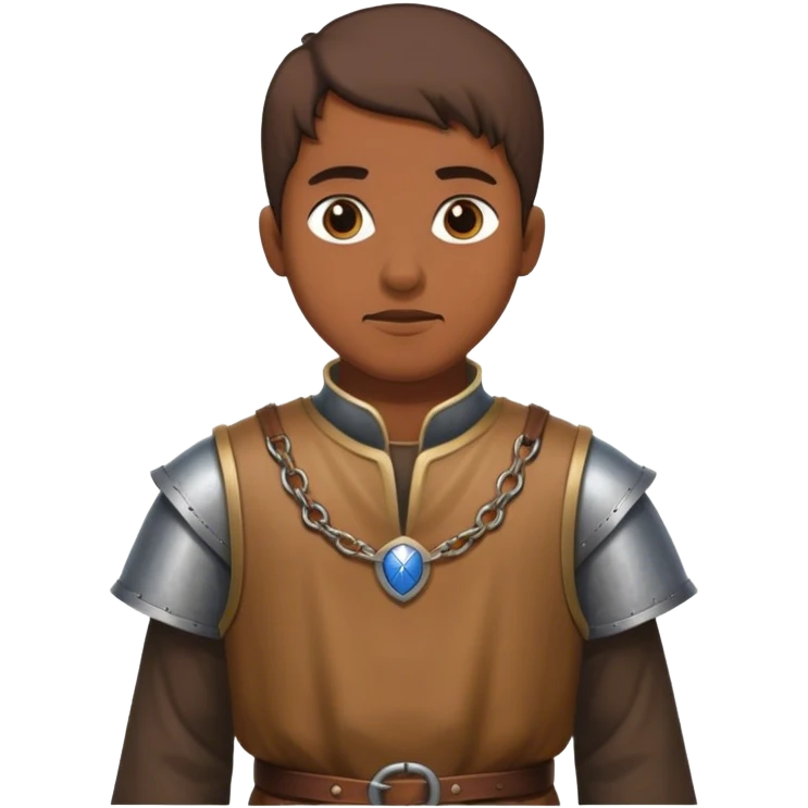medieval outfit worn by a DnD themed fantasy character. basic low level clothes. clothes only above the waist. The clothes are only above the waist. The character's haven't arms. emoji