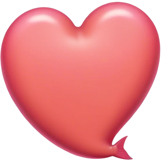Plain pink salmon heart emoji