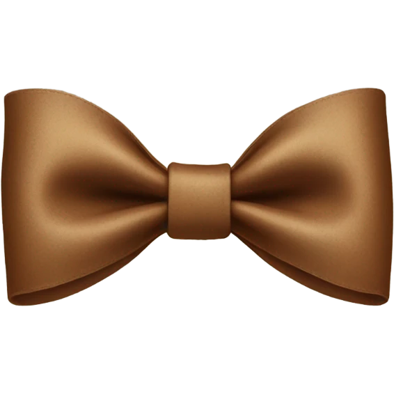 Brown bow emoji
