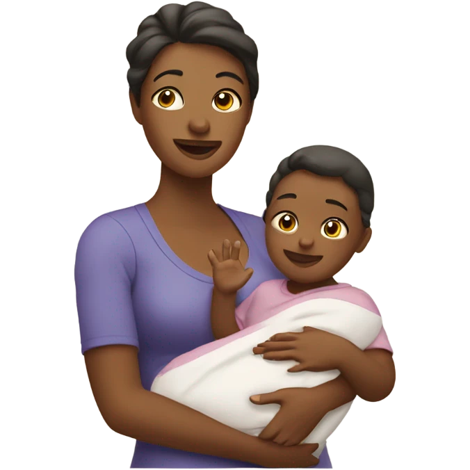Mom and baby emoji