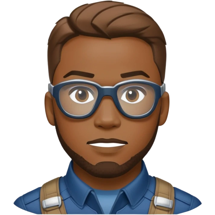 sam wilson wear safety glasses from  from captain america: civil war emoji