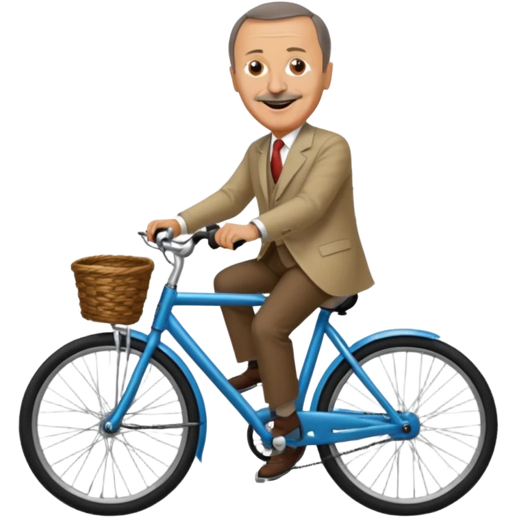 Bisiklet süren Erdoğan  emoji
