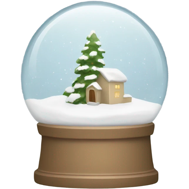 Beige snow globe  emoji