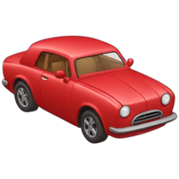 red car fly emoji