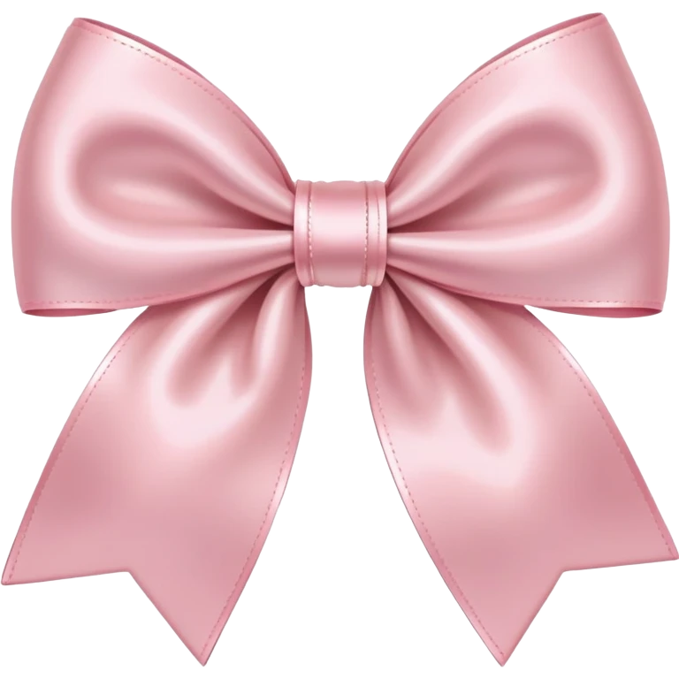 A light pink bow  emoji