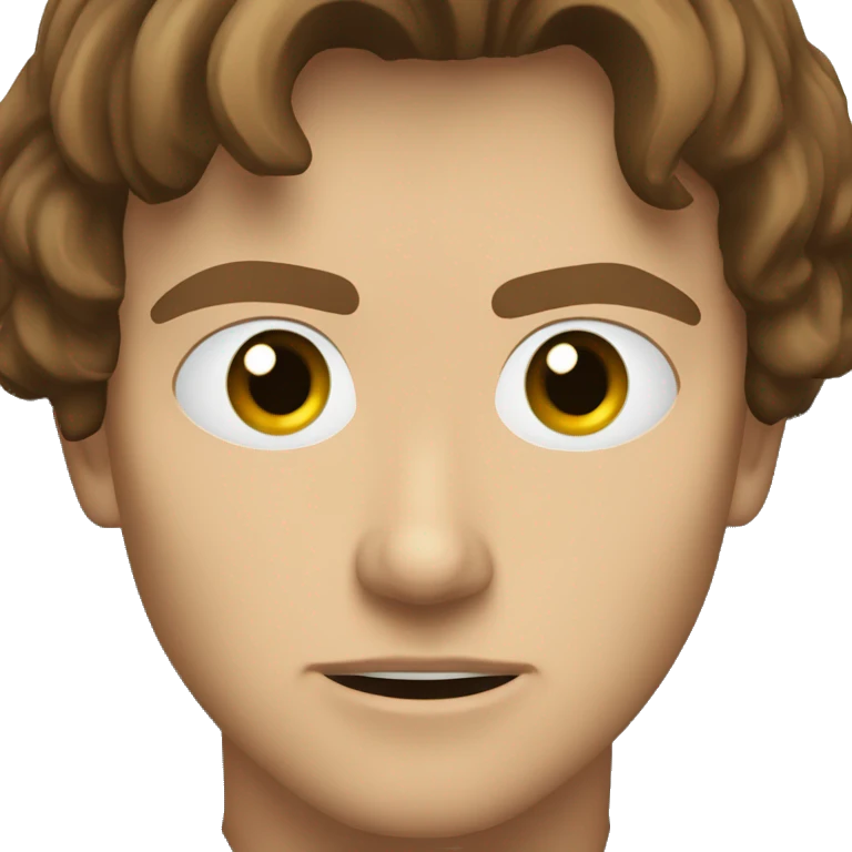 Anakin dead-eye staring with slight smile  emoji