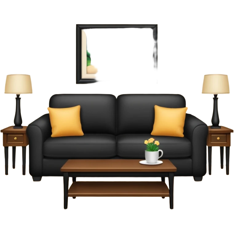 living room in ios emoji style emoji