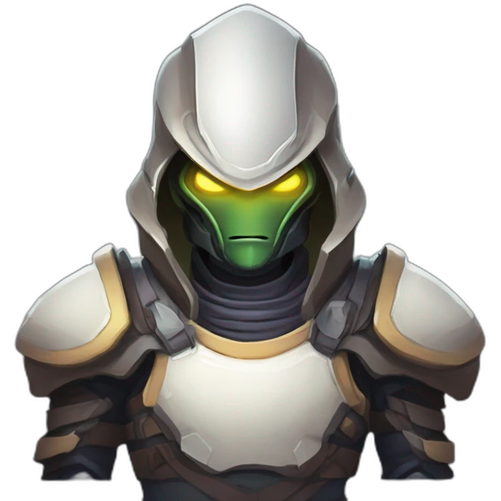 alien warrior futuristic roguelike rpg style inspired by slay thee spire emoji