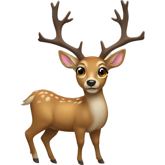 Deer with a pew pew emoji