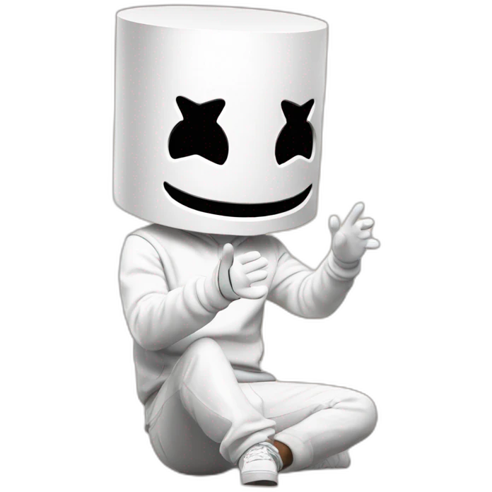 dj marshmello with emoji