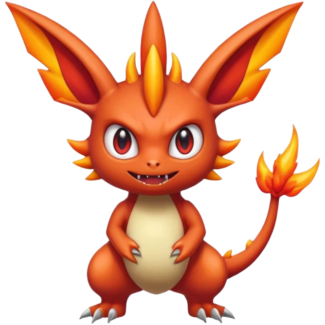 Fluffy Demonic Zany Genesect-Victini-dragon emoji