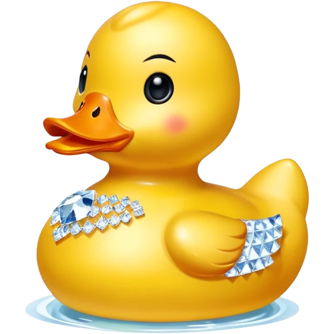 Swarovski rubber duck emoji