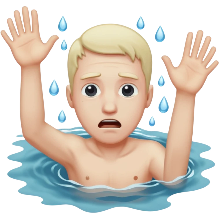 man drowning emoji