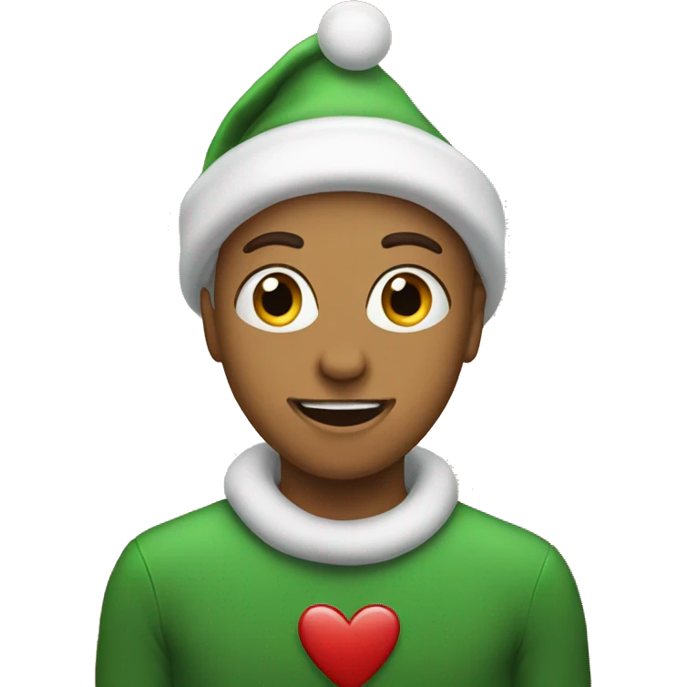 Christmas heart emoji