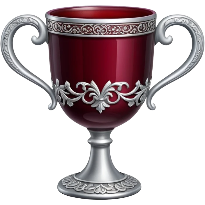 silver cup with wine emoji