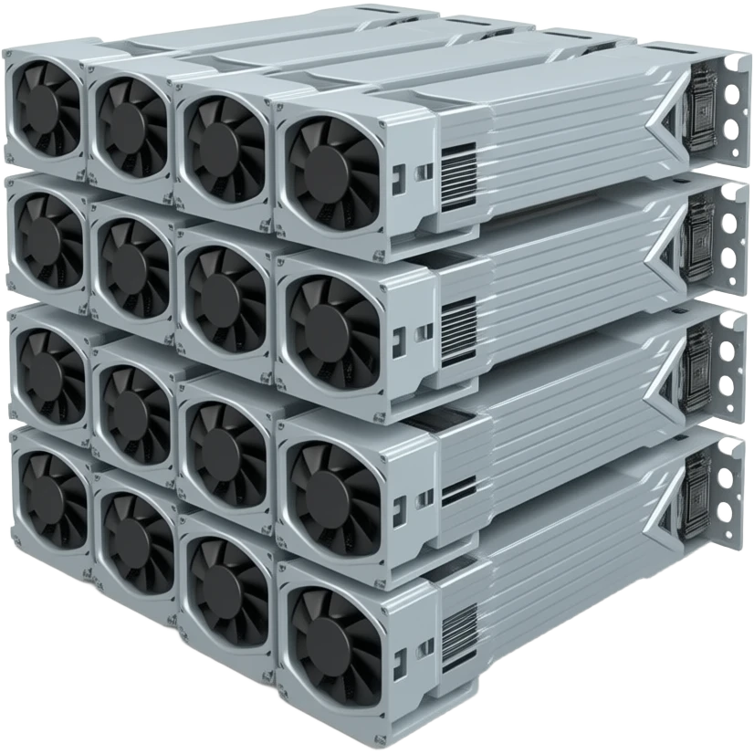 A GPU CLUSTER WITH A TEXT "15L Nvidia H100 GPUS" emoji