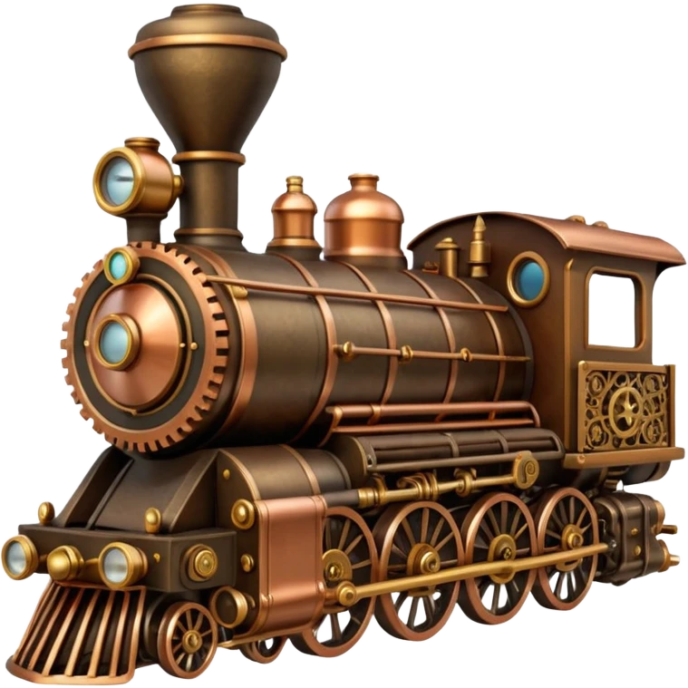 steampunk locomotive emoji