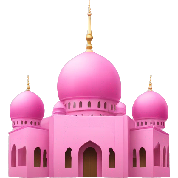 Pink mosque emoji