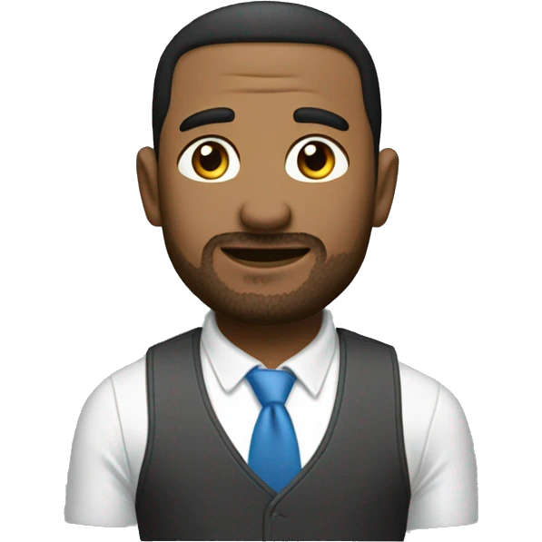 Эмодзи человека с голубыми глазами emoji