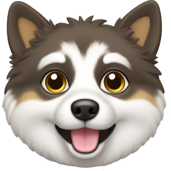 spitz alemão branco emoji