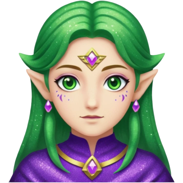 glitter purple zelda emoji