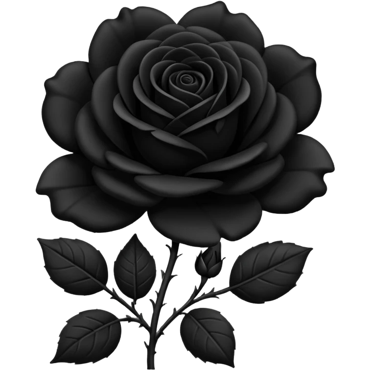 Black rose emoji