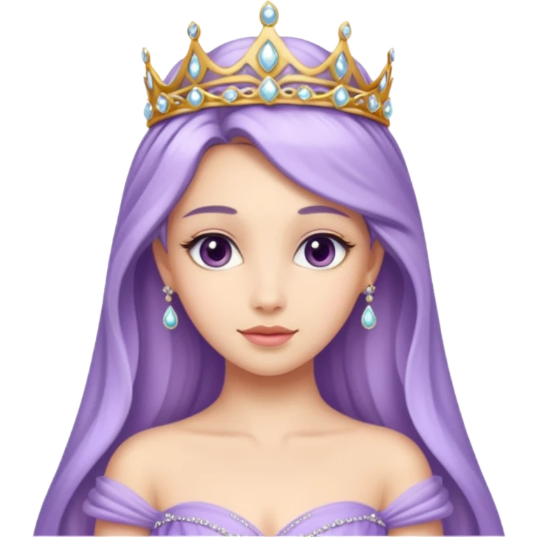Lavender princess emoji