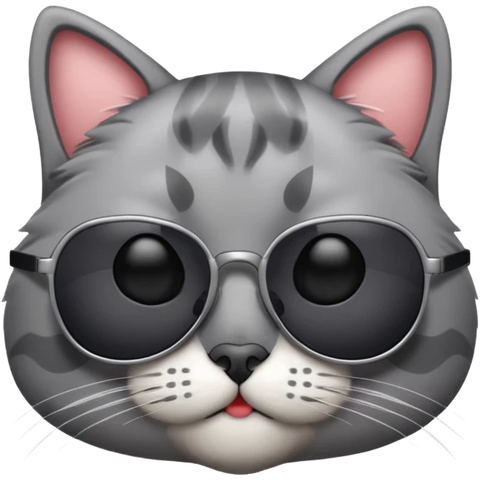 Cat with sunglasses  emoji