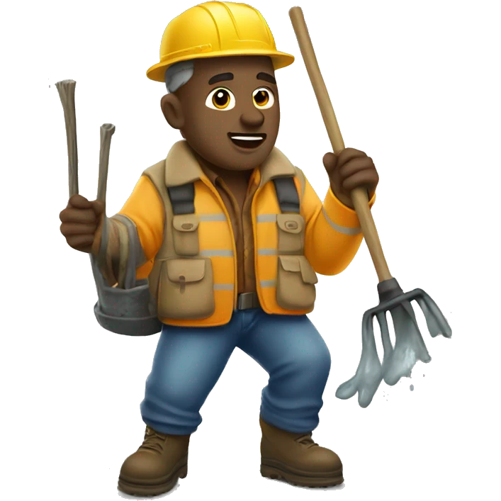 Pothole fisherman emoji