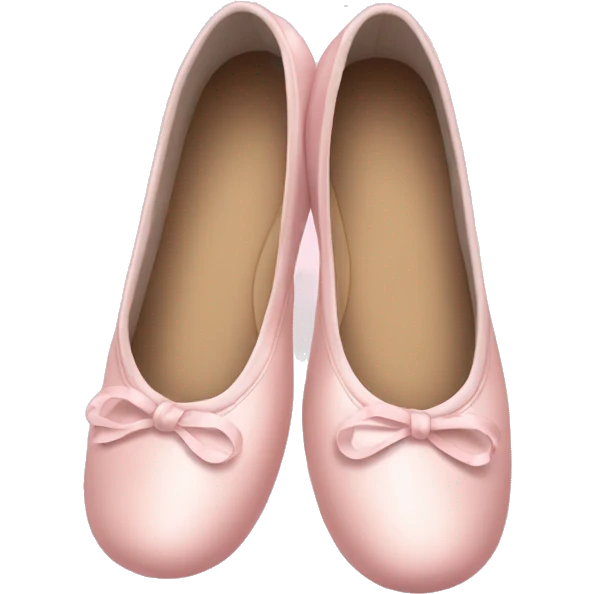 Pale pink ballet shoes emoji