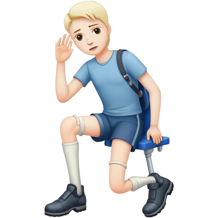 Broken leg emoji